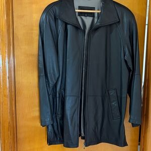 Gallery Men's Black Trench Coat